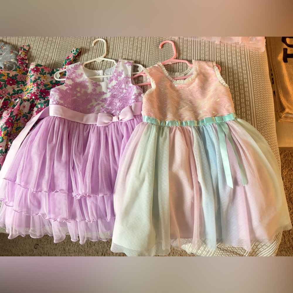 Pastel and Pink Girls' Dresses Size 4T Bundle